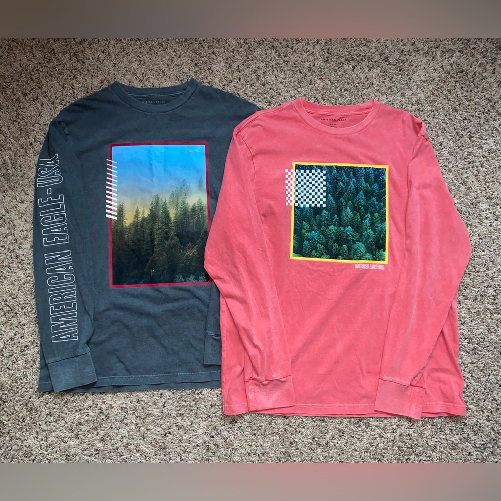 American Eagle Long Sleeve Shirts